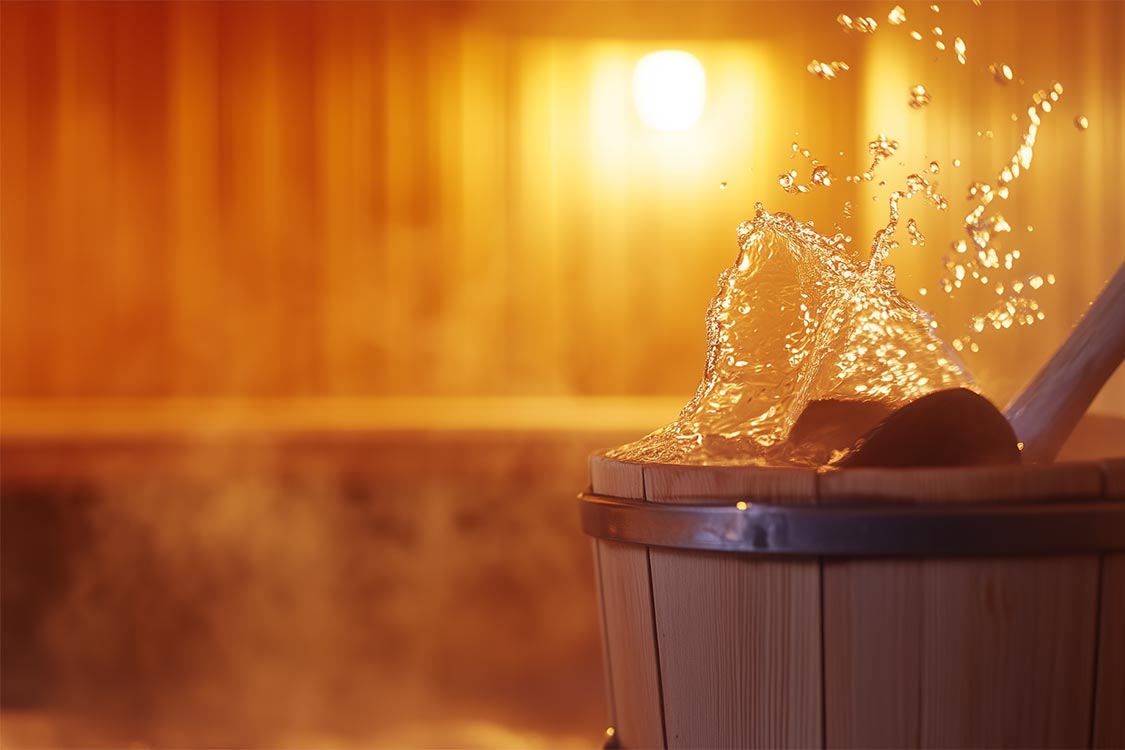 Bad och bastu, sauna i Kinda, Östergötland